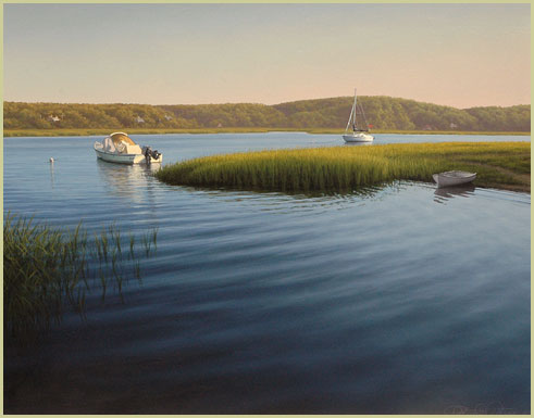 Sun, Shade and a Deep Blue - Patrick E. Kitson